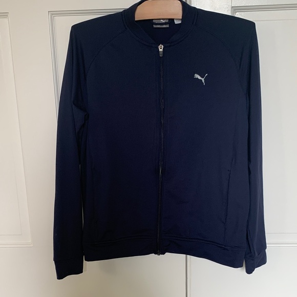 Puma Dark Blue Track Jacket - Picture 1 of 3